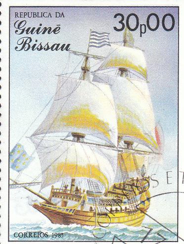 	 Марка поштова гашена. República da Guiné Bissau